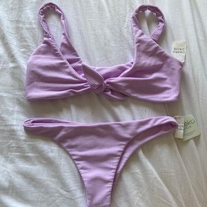 Bikini top- tie knot front